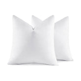 MIULEE front view of two 22x22 pillow inserts showing full plush finish and tidy edges
