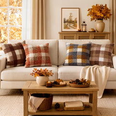 MIULEE styled on sofa adding rustic fall atmosphere