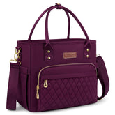 MIYCOO front view of tote lunch bag showing roomy capacity and style