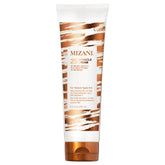 Mizani front packaging showing product and benefits for styling