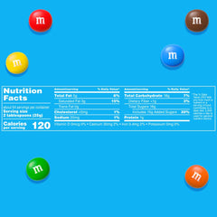 M&M's close up of candy shell texture highlighting crisp coating
