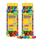 M&M's peanut front packaging showing resealable jars and party-ready benefit