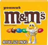 M&M'S front packaging showing full-size single bag and branding benefits