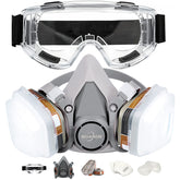 MOARON front view of half face cover showing secure fit and comfort