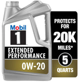 Mobil 1 bottle front view showing product and durable protection
