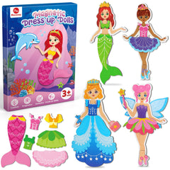 Mocoosy front packaging showing complete travel dress-up set and portability