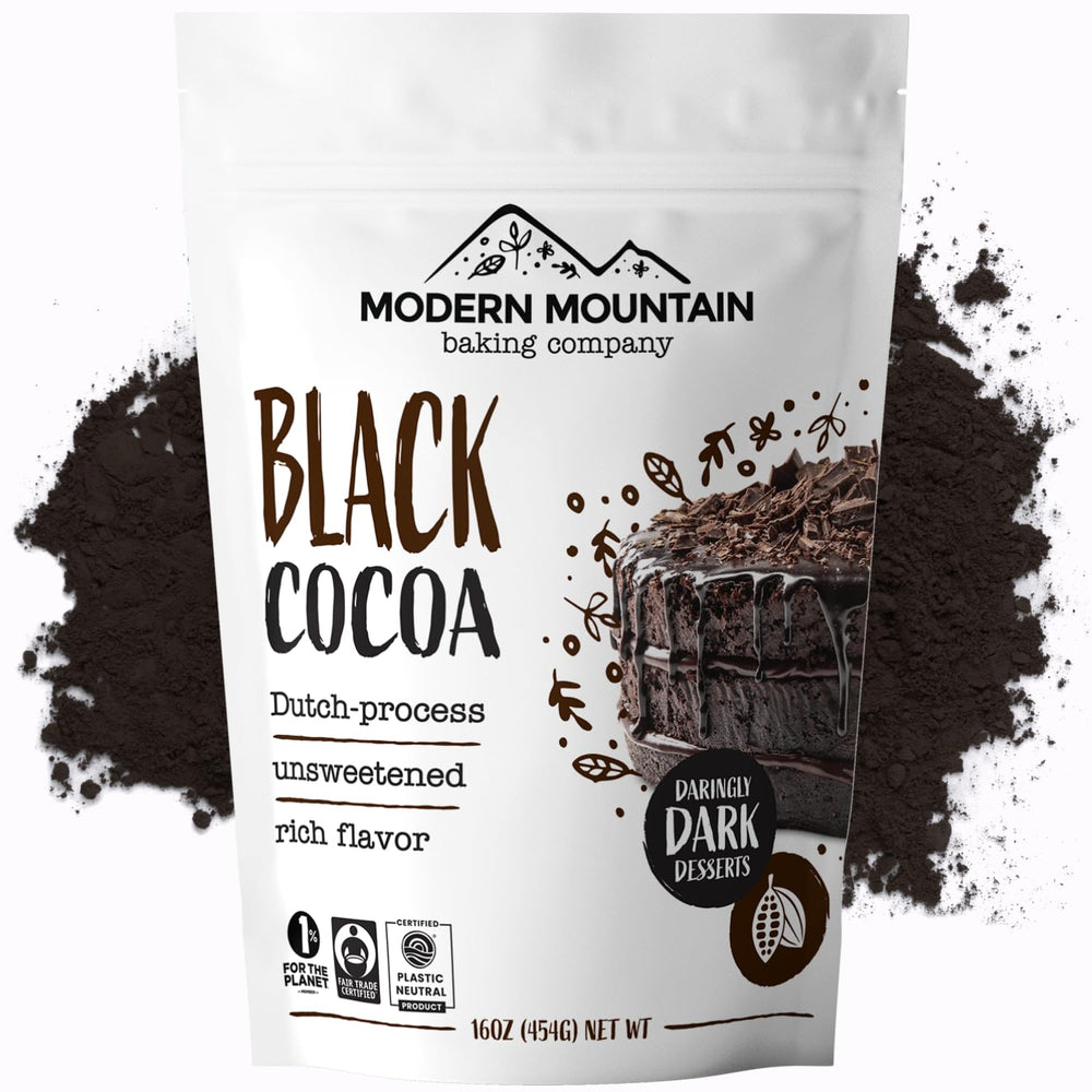MODERN MOUNTAIN front pack showing 1 lb bag and clean branding for shelf appeal