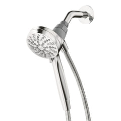 Moen Engage chrome front view showing sleek design and easy install benefit