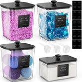 Moforoco front view of clear jars showing organized pods and tidy countertop benefit