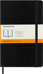 Moleskine soft cover large front view showing compact professional design and portability