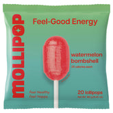 Mollipop front packaging showing watermelon flavor and resealable bag benefit