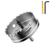 Mollom front package showing hole saw and pilot bits for ready use
