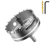 Mollom front view of 84mm hole saw showing full cutter and shank for quick identification and fit