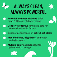 Molly's Suds trigger spray nozzle close-up for easy targeted application benefit
