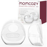 Momcozy collector front view showing shape and capacity, comfortable capture