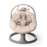 Momcozy front view of the full khaki swing showing stability and comfort