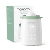 Momcozy front view showing compact design and fast warming benefits
