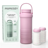 Momcozy front view of cooler showing compact design and portability benefit