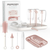 Momcozy front view of pink 7-in-1 set showing all components and organized layout