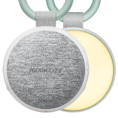 Momcozy front view showing night light and compact design benefit portable sleep