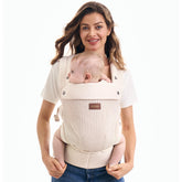 Momcozy PureHug front view showing secure fit and breathable design benefit core support