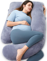 Momcozy U-shaped front view showing full-body cradle and stable support