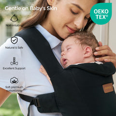 Momcozy padded shoulder straps reducing parent shoulder strain