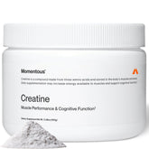 Momentous creatine front jug showing clean packaging and purity benefit