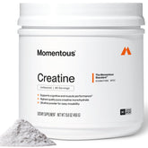 Momentous front packaging displaying clean, unflavored creatine and trust