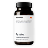 Momentous bottle front view showing supplement and clear focus
