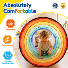 Moncoland breathable mesh panel close-up improving airflow and easy adult supervision