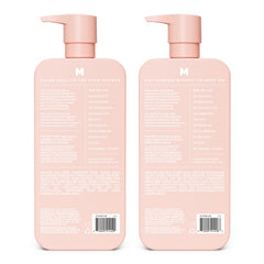 MONDAY HAIRCARE back label with ingredients and usage benefits