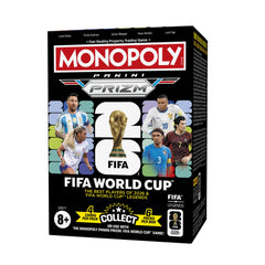 Monopoly Panini Prizm booster box front view showing branding and pack count, great for collectors