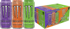 Monster Ultra front packaging showing three flavors and easy choice