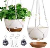 montresor front view 10 inch hanging planter showing clean silhouette and durable finish