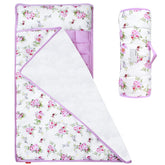 Moonsea floral nap mat front view showing pattern and cozy feel