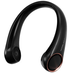 Morelax front view of bladeless neck fan showing sleek design and cool feel