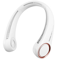 Morelax front view showing bladeless neck fan and ergonomic curve for comfortable cooling