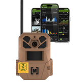 Moultrie EDGE 3 front view showing durable housing and lens benefit: weatherproof protection