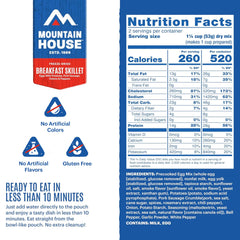 Mountain House close-up of freeze-dried ingredients highlighting quality