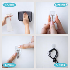 MOVELYST box contents with 30 hooks and 40 strips for value and convenience