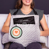 MOYOAMA pillow set front view showing full abdominal coverage and comfort