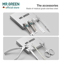 MR.GREEN detailed shot of nano-glass nail file texture for smooth, non-tearing finish