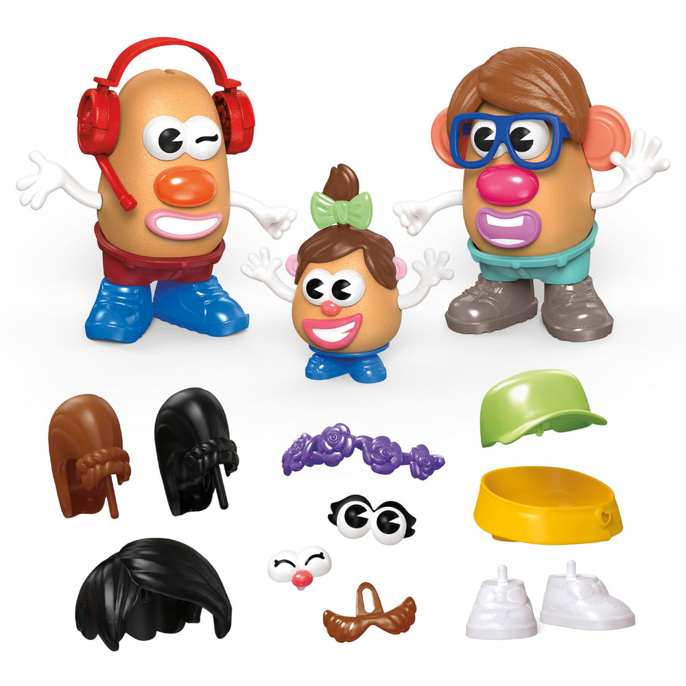Mr. Potato Head front packaging showing set contents and family theme