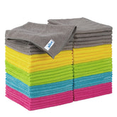 MR.SIGA front pack of 50 towels showing colors and quantity for organized cleaning