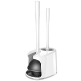 MR.SIGA front view of plunger and brush set showing neat storage and space saving