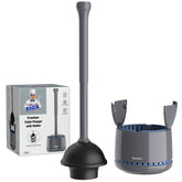 MR.SIGA front view of plunger and holder showing tidy storage benefit