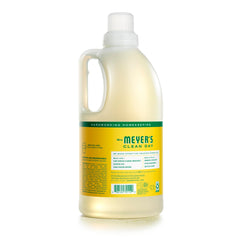 Mrs. MEYER'S pouring detergent into cap for precise dosing and efficient cleaning
