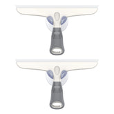 MR.SIGA front view of 2-pack squeegees showing sleek white and gray design and easy storage