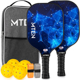 MTEN paddle front view showing fiberglass face with excellent control